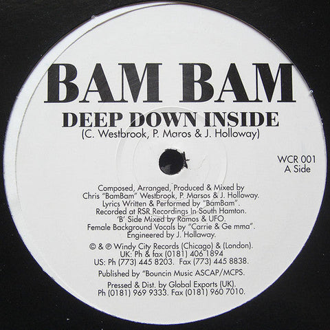 Bam Bam : Deep Down Inside (12")