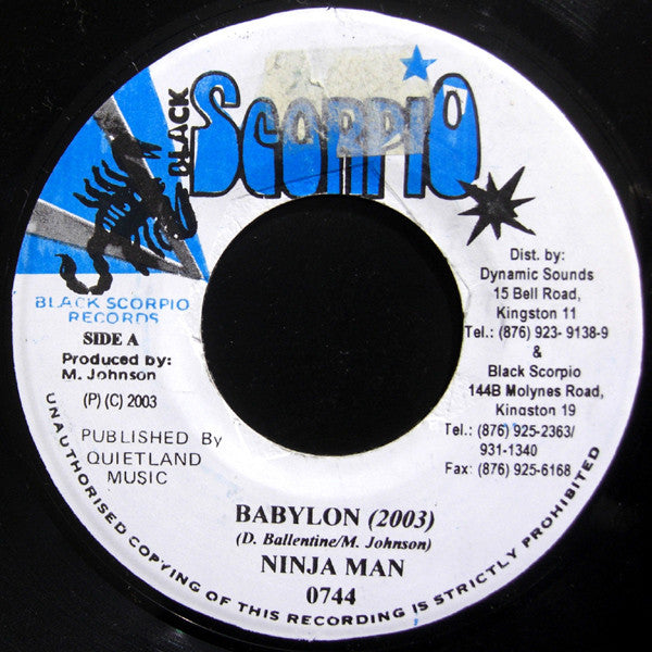 Ninja Man* : Babylon (7")