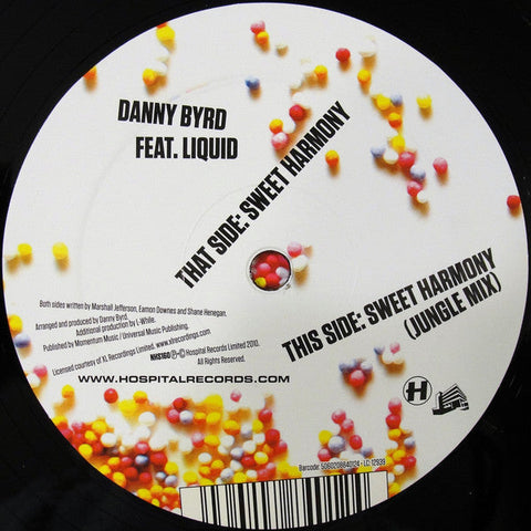 Danny Byrd Feat. Liquid : Sweet Harmony (12", Single)