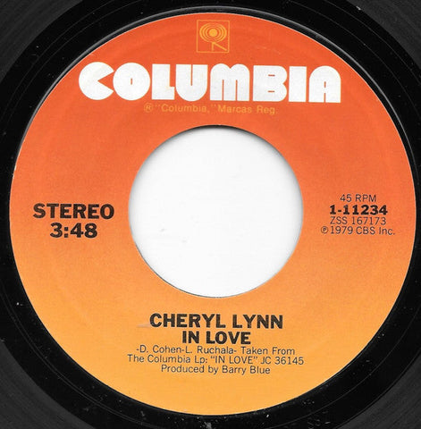 Cheryl Lynn : Love Bomb / In Love (7")
