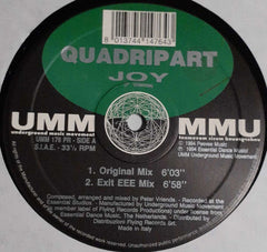 Quadripart : Joy (Remixes) (2x12")
