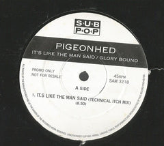 Pigeonhed : It's Like The Man Said / Glory  Bound (12", Promo)