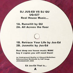DJ Jus-Ed* vs DJ Qu : Real House Music... (12", Mix)