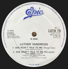 Luther Vandross : She Won't Talk To Me (12", Single)