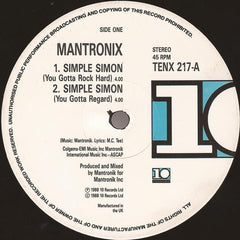 Mantronix : Simple Simon (12")