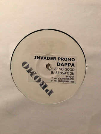 Dappa : So Good / Sensation (12", Promo, W/Lbl)