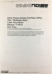 Preeya Kalidas Featuring Raza Jaffrey : Shakalaka Baby - The Remixes (2x12", Promo)