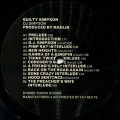Guilty Simpson : OJ Simpson (2xLP, Album)