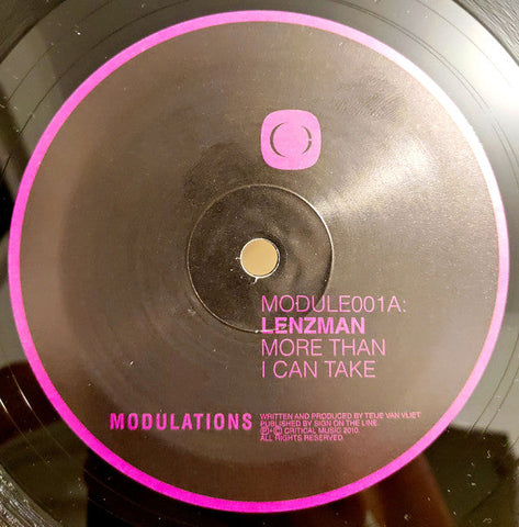Lenzman : More Than I Can Take / Silhouette (10")