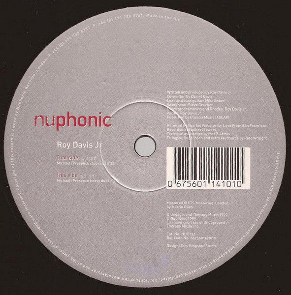 Roy Davis Jr. : Michael (12")