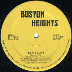 C.J. Surge : Be My Love / I Wanna Love Ya (12", Single)