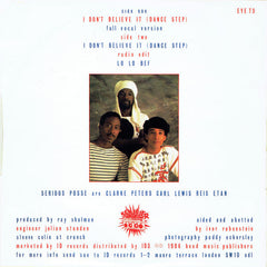 Serious Posse : I Don't Believe It (Dance Step) (12")