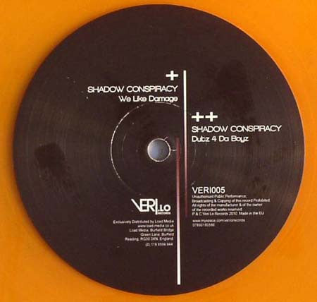 Shadow Conspiracy : We Like Damage (12", Ora)