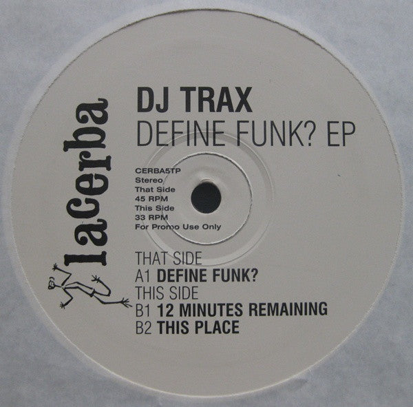 DJ Trax : Define Funk? EP (12", Promo)