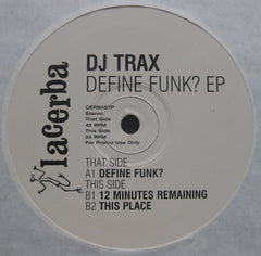 DJ Trax : Define Funk? EP (12", Promo)