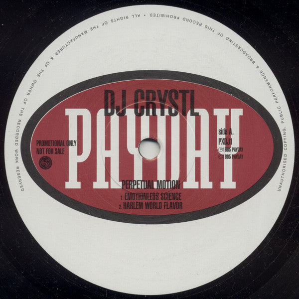 DJ Crystl : Perpetual Motion EP (12", Promo)
