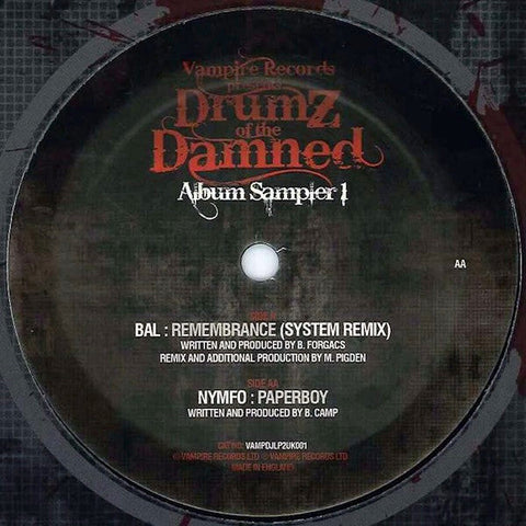 Bal (2) / Nymfo (2) : Drumz Of The Damned Album Sampler 1 (12")