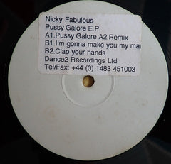 Nicky Fabulous : Pussy Galore E.P. (12", EP, W/Lbl)
