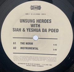 Unsung Heroes With Siah & Yeshua daPoED : The Norm / Transatlantic (12")