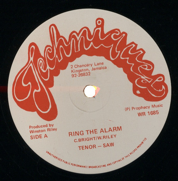 Tenor - Saw* / Frankie Paul : Ring The Alarm / Sindie (12")