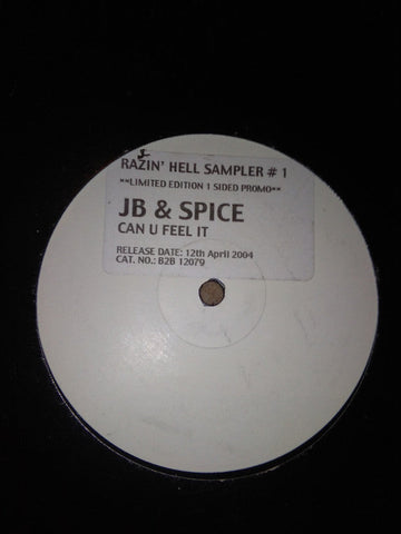 JB & Spice : Can U Feel It (12", S/Sided)