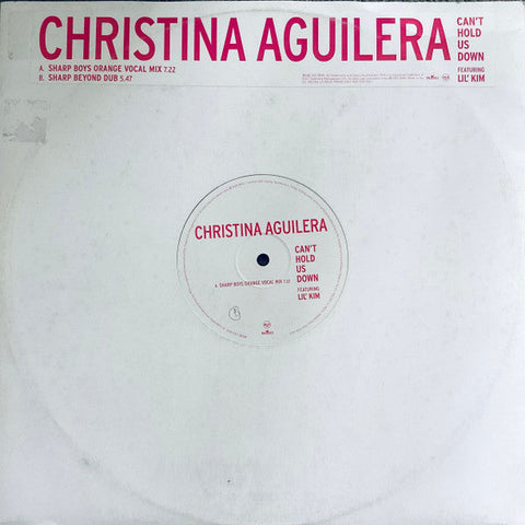 Christina Aguilera Featuring Lil' Kim : Can't Hold Us Down (12", Single, Promo)