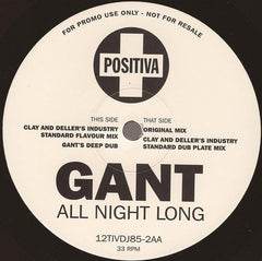 Gant : Sound Bwoy Burial / All Night Long (2x12", Promo)