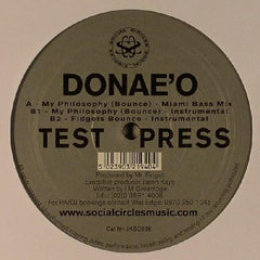Donae'o : My Philosophy (Bounce) (Remixes) (12", TP)