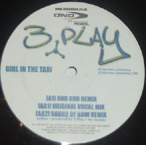 3 Play Crew : Girl In The Taxi (12")