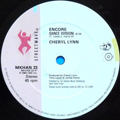 Cheryl Lynn : Encore (Dance Version) (12")