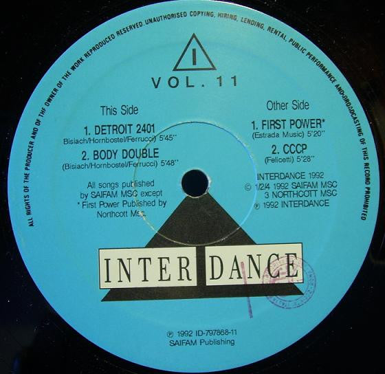 Interdance (2) : Vol. 11 (12")