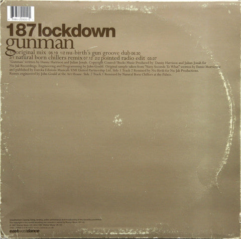 187 Lockdown : Gunman (12")