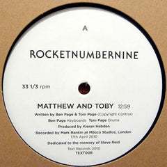 Rocketnumbernine : Matthew And Toby (12")