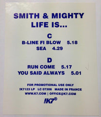Smith & Mighty : Life Is... (3xLP, Album, Promo, W/Lbl)
