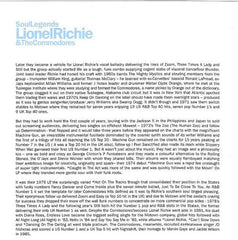 Lionel Richie & Commodores : Soul Legends (CD, Comp)