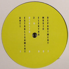Elektro Music Department : Anti Establishment 2 Berlin (12")