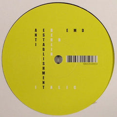 Elektro Music Department : Anti Establishment 2 Berlin (12")