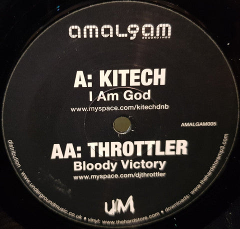 Kitech / Throttler : I Am God / Bloody Victory (12")