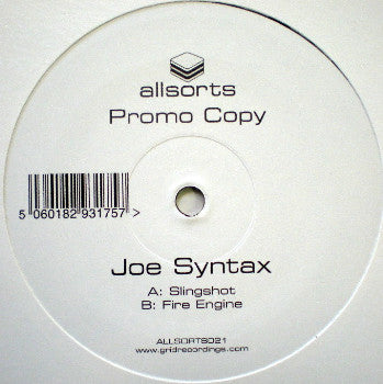 Joe Syntax : Slingshot / Fire Engine (12", Promo)