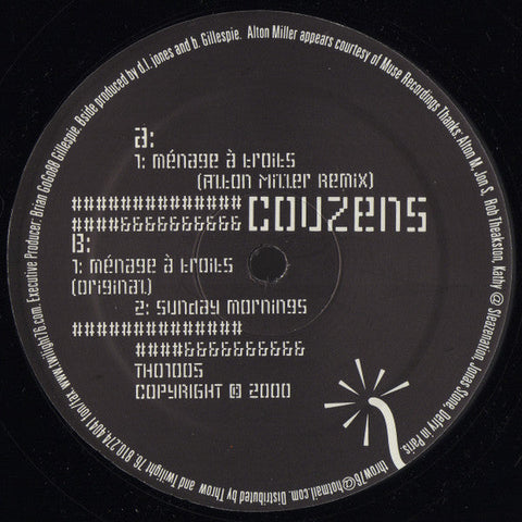 Couzens : Ménage À Troits (12")