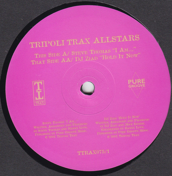 Steve Thomas / DJ Ziad : Tripoli Trax Allstars (12", Dis)
