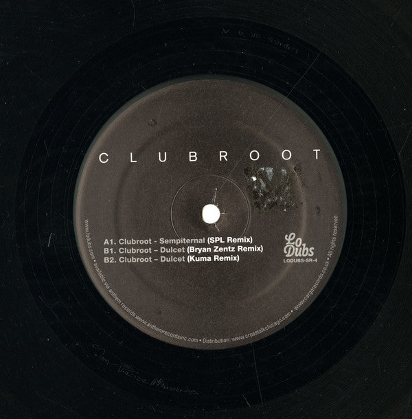 Clubroot : Remixes Volume 1 (12", EP, Ltd + CDr)