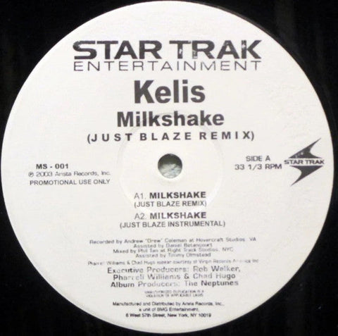 Kelis : Milkshake (Just Blaze Remixes) (12", S/Sided, Promo)