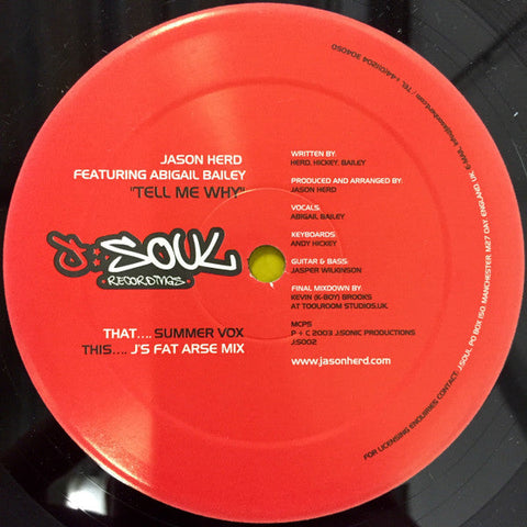 Jason Herd : Tell Me Why (12")