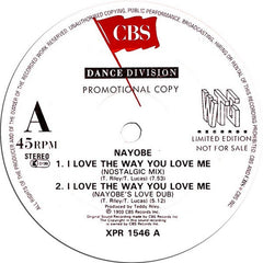 Nayobe : I Love The Way You Love Me (12", Ltd, Promo)