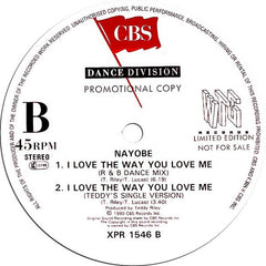Nayobe : I Love The Way You Love Me (12", Ltd, Promo)