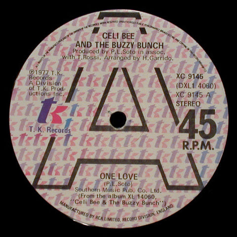 Celi Bee & The Buzzy Bunch : One Love / Hurt Me, Hurt Me (12")