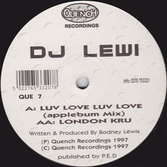 DJ Lewi : Luv Love Luv Love / London Kru (12")