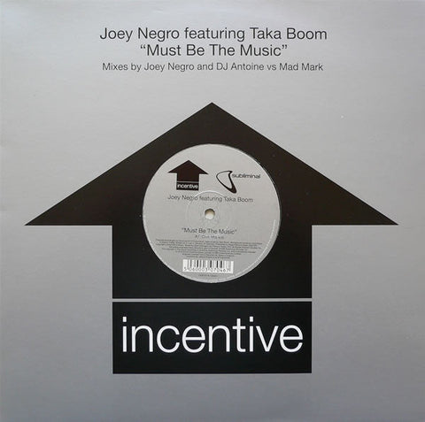 Joey Negro Featuring Taka Boom : Must Be The Music (12", Single)