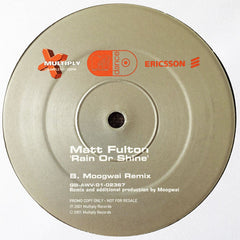 Matt Fulton : Rain Or Shine (12", Promo)